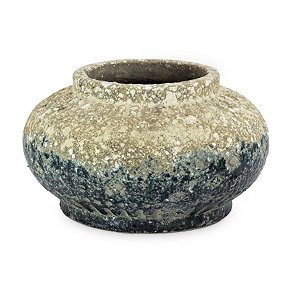 Vaso de Cerâmica com Verde Degradê G 32x32x19