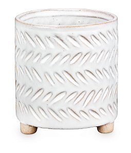 Cachepot Cerâmico com Pé M 10x10x12