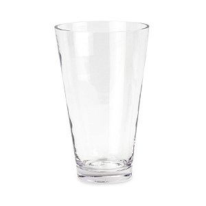Vaso Cônico de Vidro 15x9x25cm - 1 Un