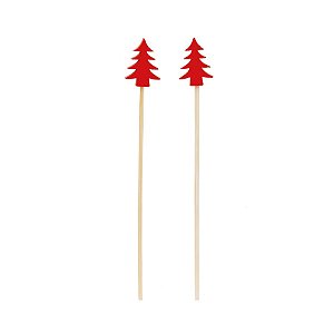 Picks de Madeira Pinheiros Vermelho - 20 Un