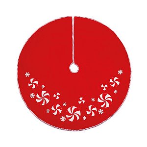 Saia de Árvore Sweet Vermelho e Branco 120cm