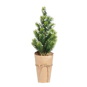 Mini Pinheiro Verde e Marrom 42cm