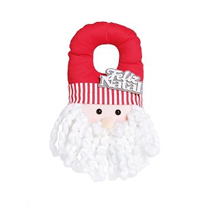 Enfeite de Porta Cozinheiro Noel Vermelho e Branco