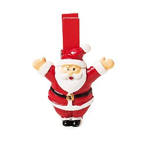 Prendedor Noel Vermelho - 6 Un