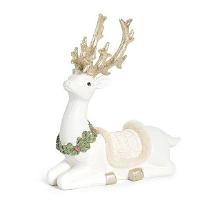 Cervo em Resina Sentado Colorido