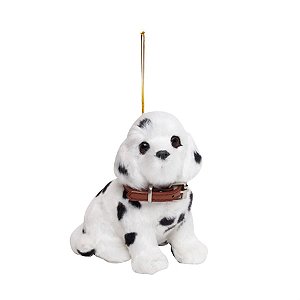 Enfeite para Pendurar - Cachorro Dalmata Branco e Preto - 3 Un