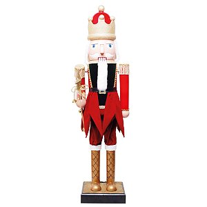 Soldado de Chumbo com Cetro Vermelho e Verde Bandeira G