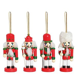 Soldado de Chumbo10cm Vermelho e Verde - 4 Un