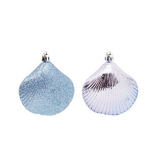 Enfeite para Pendurar Conchas Azul Marinho - 4 Un
