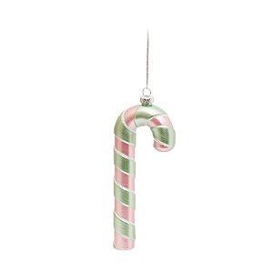Enfeite para Pendurar - Candy Cane Rosa / Verde - 1 Un