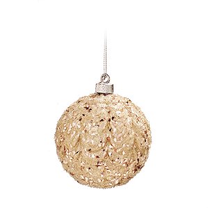 Bola de Natal Marfim 8cm (Bolas) - 6 Peças