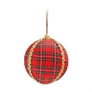 Bola de Natal Vermelho 10cm (Bolas) - 4 Peças