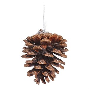 Enfeite para Pendurar - Pinha Marrom - 24 Un