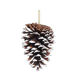 Enfeite para Pendurar Pinha Marrom - 5 Un