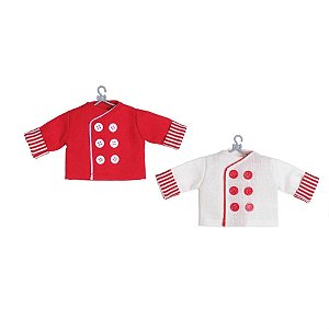 Enfeite para Pendurar - Doma Cozinheiro Vermelho e Branco - 1 Un