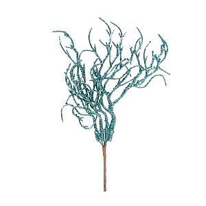 Pick Galhos Glitter Azul - 1 Un