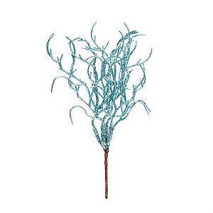 Pick Galhos Glitter Verde Hortelã (Galhos Curtos) - 1 Un