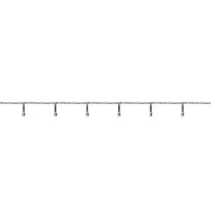 Pisca com 200 Leds Branco Quente  Cordão Incolor 10m 120V Macho e Fêmea