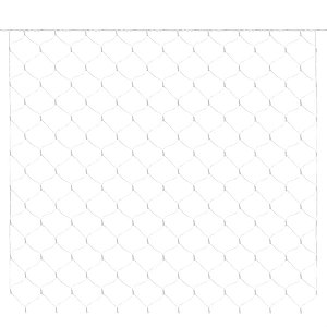 Rede com 180 Leds Branco Quente Cordão Verde 1,65x1,20m 220V