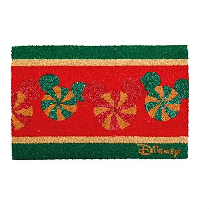 Natal Disney - Capacho Sweet Disney Vermelho e Verde e Juta