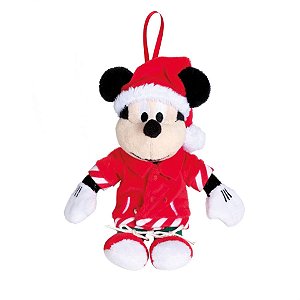 Natal Disney - Mickey Camiseta com Bolso Vermelho e Branco P