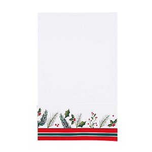 Caminho de Mesa Borda Azevinho Branco e Vermelho e Verde - 1 Unidade