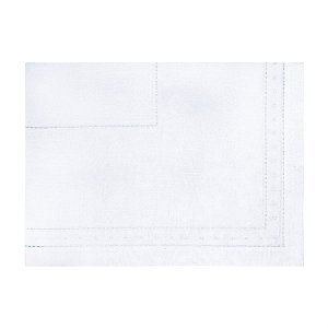 Toalha de Mesa de Natal 8 Lugares Retangular Vazada / Bolinha Branco 160X270