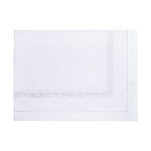 Toalha de Mesa de Natal 4 Lugares Quadrada Duplo Detalhe Vaz Branco 160X160