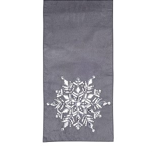 Caminho de Mesa Floco de Neve Brilhante Gft 40X180 - 1 Unidade