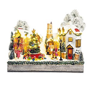 Vila com Árvore Bivolt Colorido (Cenários com Movimento)