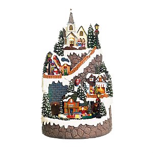 Vila com Trêm Bivolt Colorido (Cenários com Movimento)