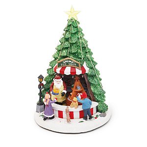Loja Árvore com Noel Som e Luz e Movimento Colorido 3 AA