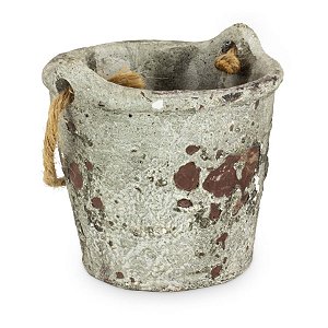 Vaso Terracota Envelhecido com Alça