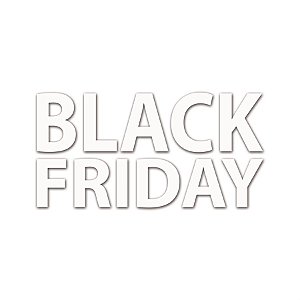 Lettering Transfer para Balão Black Friday P Branco