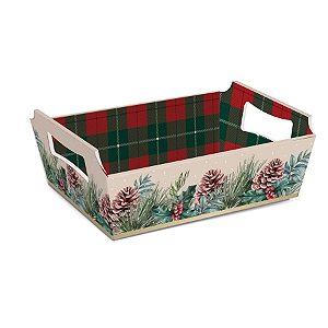 Cesta de Cartão Pinha G 32X24X11 - 1 Un