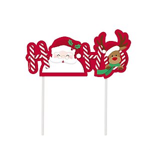 Topo de Bolo Decor Noite Feliz com 1 Un