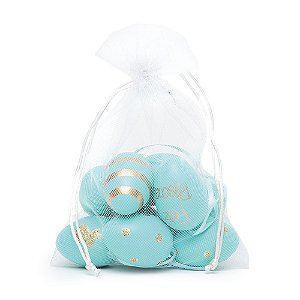 Saco com Ovos Galinha Sortido Verde Água / Ouro 6x4x4 - 9 Un