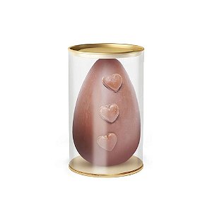 Lata para Ovo 250G Transparente Clean 16,5x9cm - 6 Un