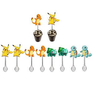 Festa Pokémon - Mini Colher Decorada - 8 Un