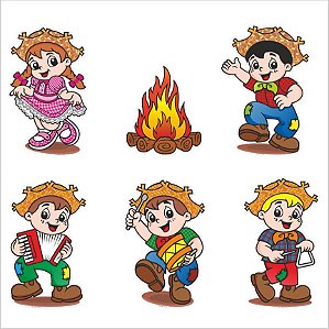 Kit de Pequenos Painéis para Decoração Festa Junina - 1 Un