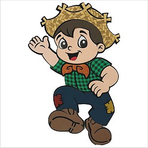 Painel Relevo para Decoração Junino Menino Caipira - 1 Un