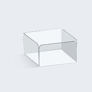 Forminha para Doce Reta Transparente - 50 Un