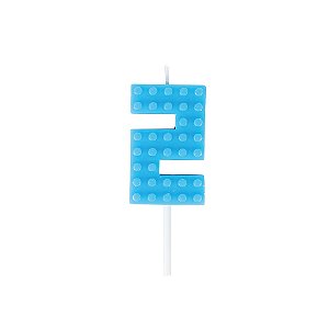 Vela N°2 Bloco Toy Azul