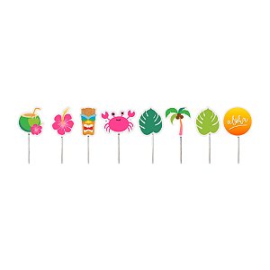 Pick Decorativo Festa Havaiana - 12 Un