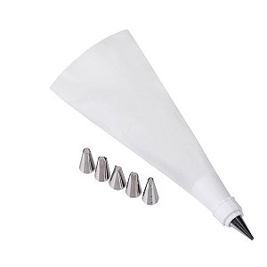 Kit Confeitar Bicos + Adaptador + Manga - 7 Un