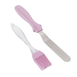 Kit Espátula E Pincel - 2 Un