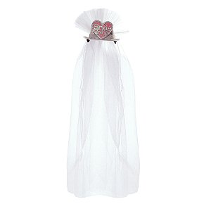 Conjunto de Acessórios Noiva com Chapéu - 1 Un