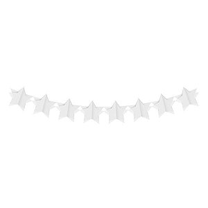 Faixa Decorativa Estrela 3D Branco 3,60m - 1 Un