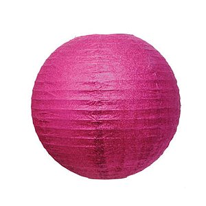 Lanterna Redonda Glitter Pink 15 Anos sem Luz Rosa 35 cm - 1 Un