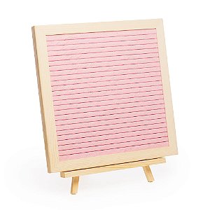 Quadro de Letras Rosa 25,5x2x30 - 1 Un